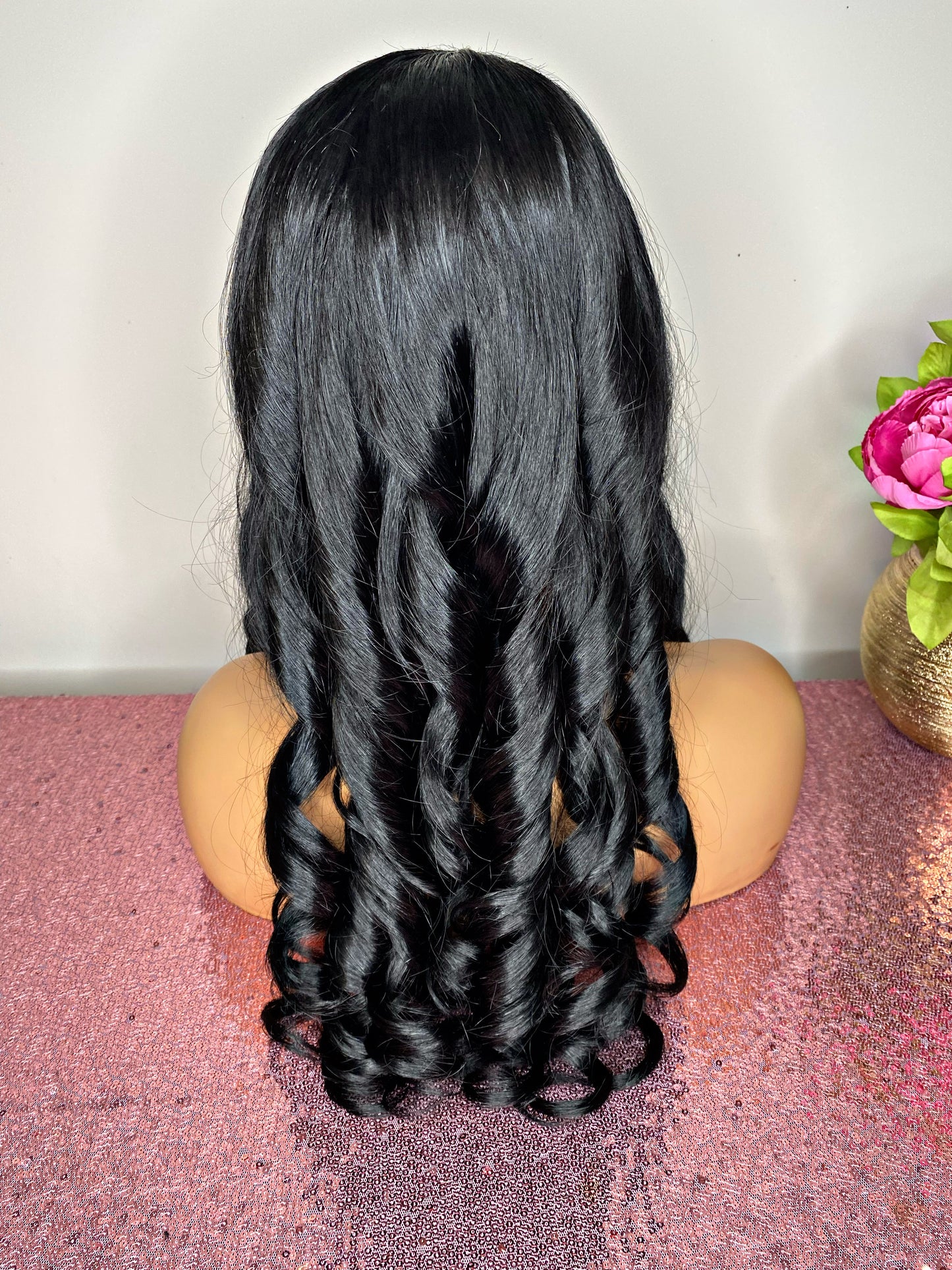 V part wig construction