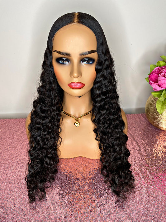 Lace frontal wig construction